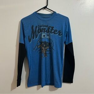 Sesame Street Cookie Monster Instant Monster Graphic Design Shirt - Size Small